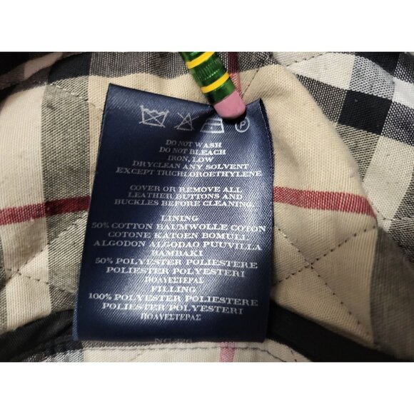 Burberry London Quilted Barn Jacket Nova Check Lining - Picture 12 of 16